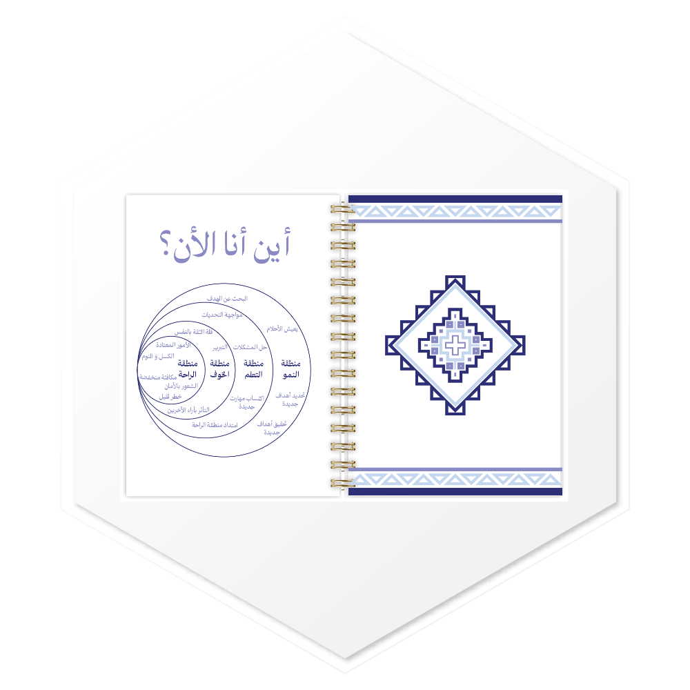 أجندة أزرق 1447هـ - صفحات أنشطة وتخطيط يومي، تصميم داخلي فاخر للسعودية والخليج