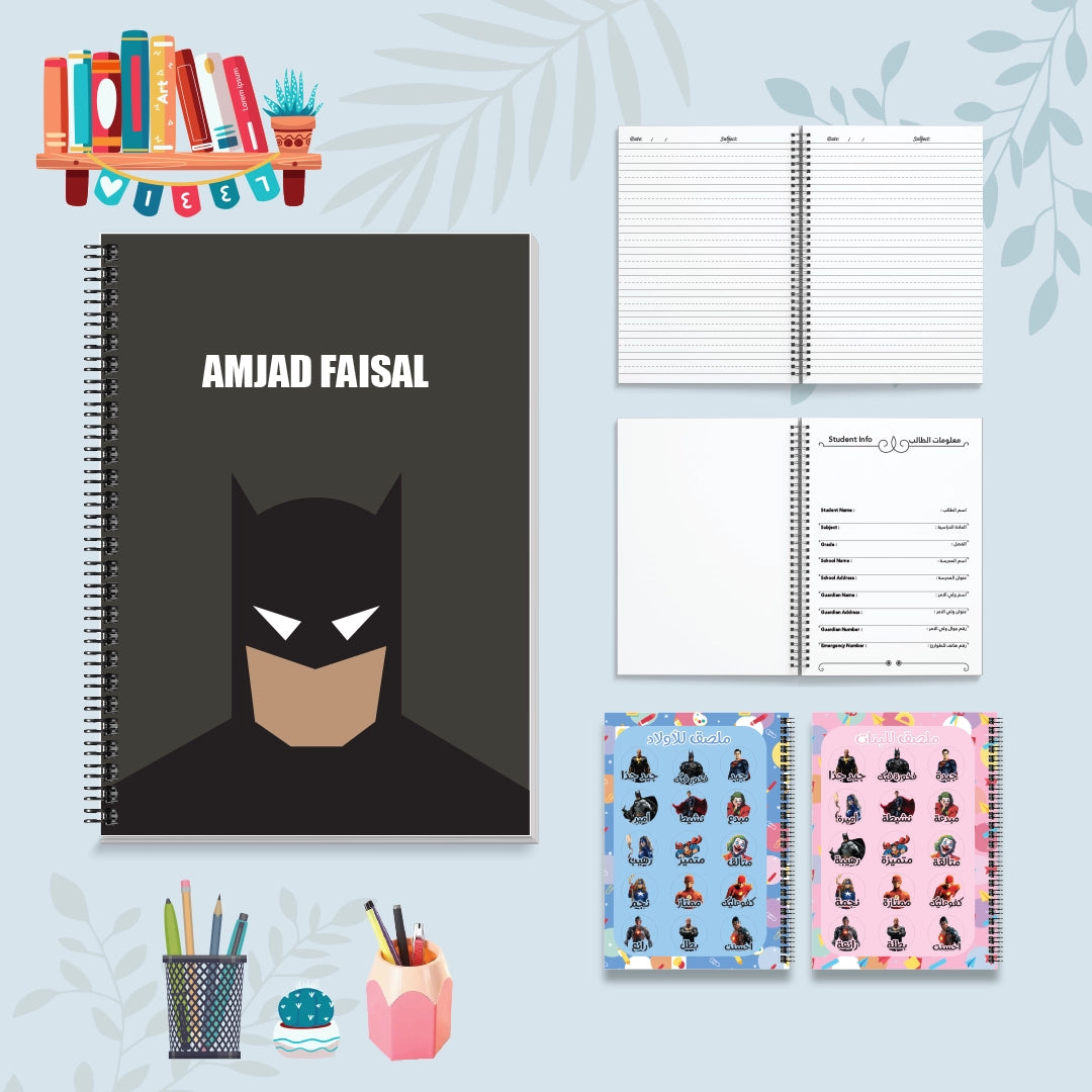 بات مان 2 - دفاتر شخصيات