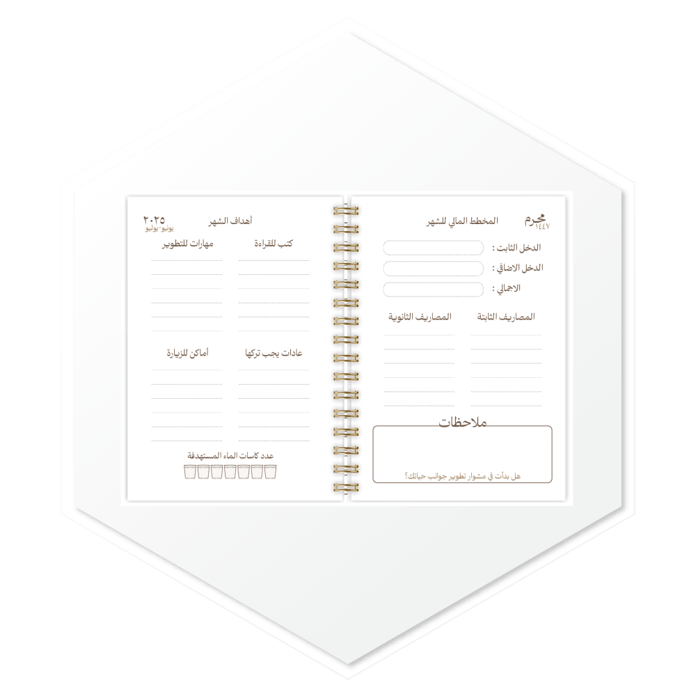 أجندة 1447هـ سانجي (Sanji) - أجندات