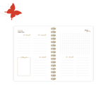 التقسيمات الداخلية اجندة 2025 عام الحرف اليدوية المساحات الحرة واليومية للسلك الذهبي