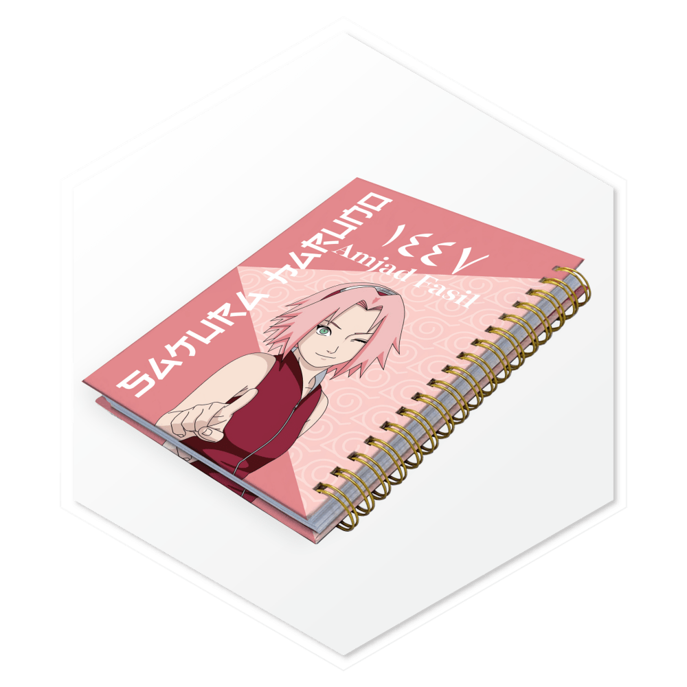 بلانر Sakura Haruno (ساكورا) الفاخر 1447 مع تخصيص الاسم باللغة الإنجليزية. تصميم أنيق يجعله هدية شخصية مثالية.