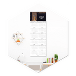 تقويم حائطي هجري 1447 فاخر قابل للكتابة - تصميم كسوة الكعبة مع خانات يومية وشهرية